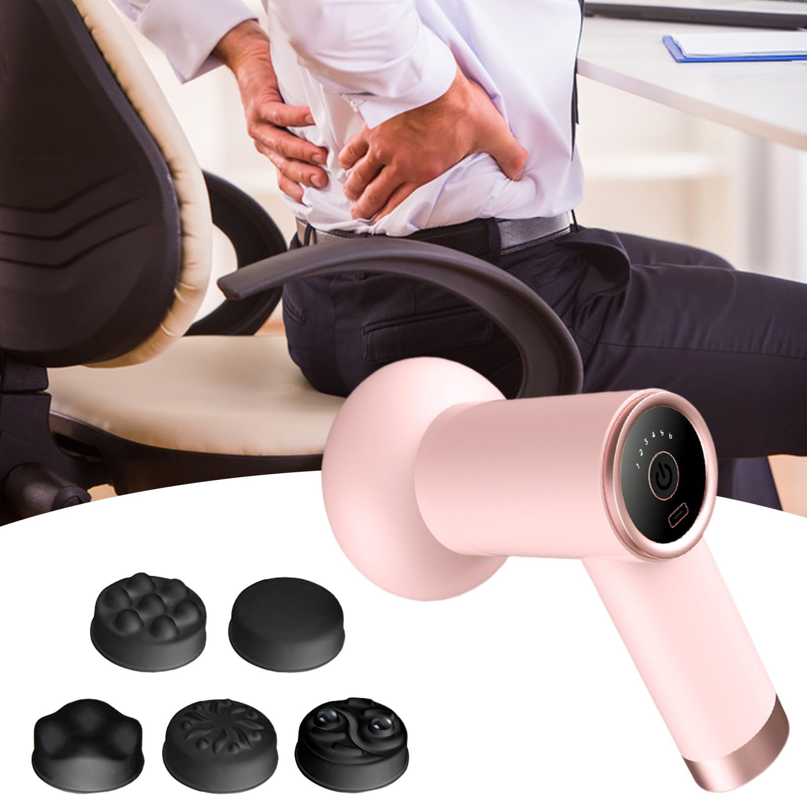 Masajeador De Vientre Para Reducir Grasa Masajeador Reductor De Celulitis | Rodillo Eléctrico con 5 Cabezales para Masaje de Abdomen, Espalda, Cuello y Vientre