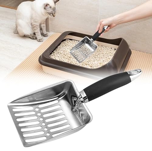 Pá Higienica Para Gatos - Super Resistente - Malha Premium - Coleta todos tipos de areia - Grãos fin