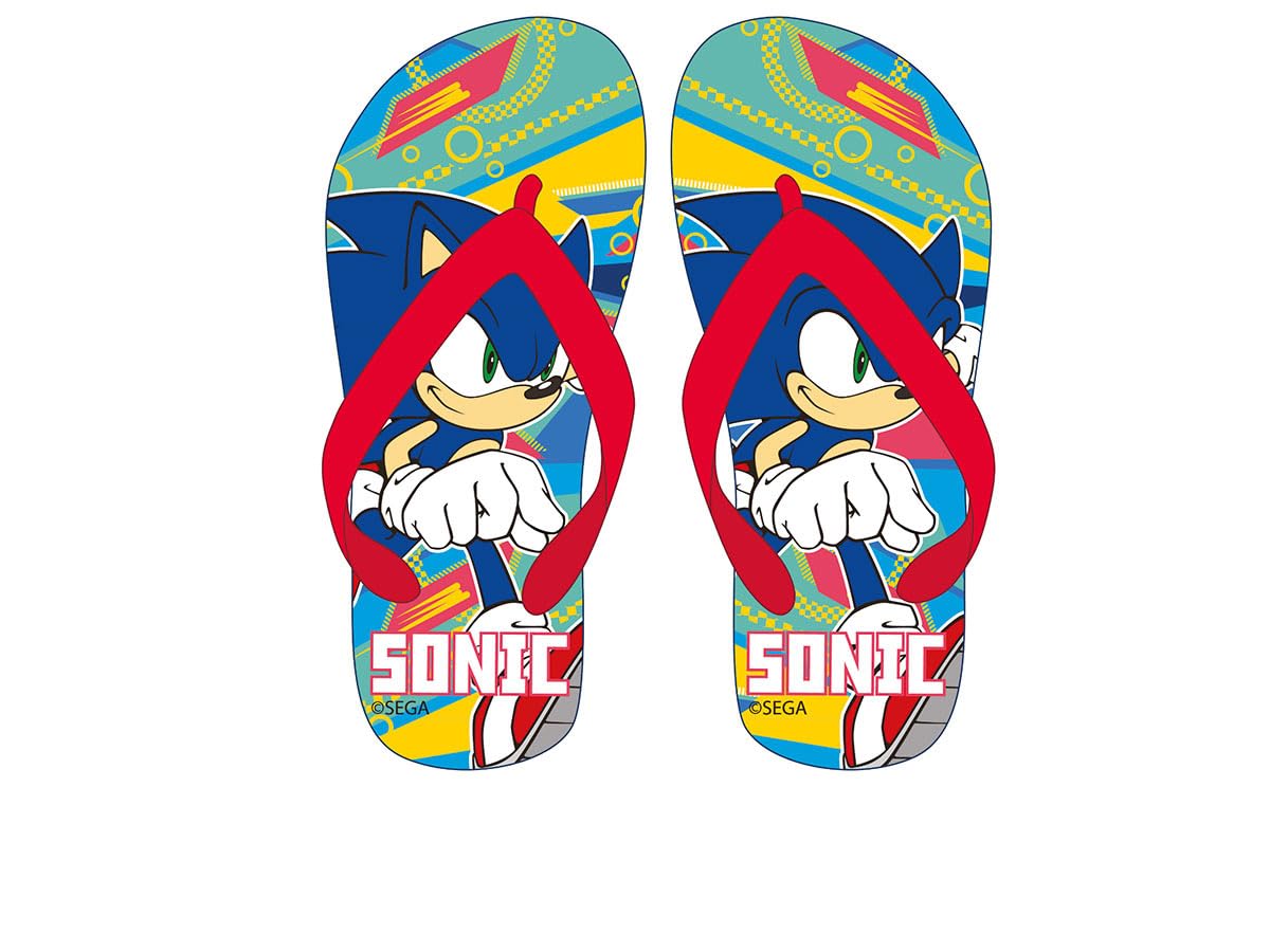 Ciabatte Infradito Sonic, Unisex, Taglia EU 25-26, Suola in Gomma, Stile Classico, Resistenti all'Acqua