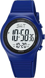 Digital Watch for Women Waterproof Stopwatch Sports Watches for Mens and Womens Unisex Outdoor Rubber Strap Multifunction Wristwatch with Luminous Display