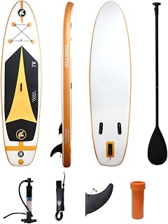 SUP Inflatable Paddle Board 316x79x15cm Stand Up Ultra-Light Inflatable Paddleboard With Inflatable SUP Accessories, Adjustable Aluminum Alloy Paddle, Pump,foot Rope