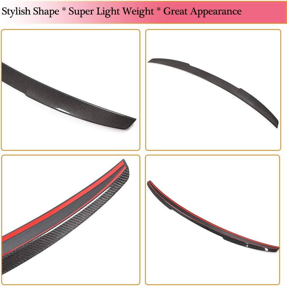 MCARCAR KIT Carbon Fiber Rear Trunk Spoiler fits for Audi A3 8V Sline S3 Convertible Rear Boot Lid Highkick Tail Wing Lip Factory Outlet