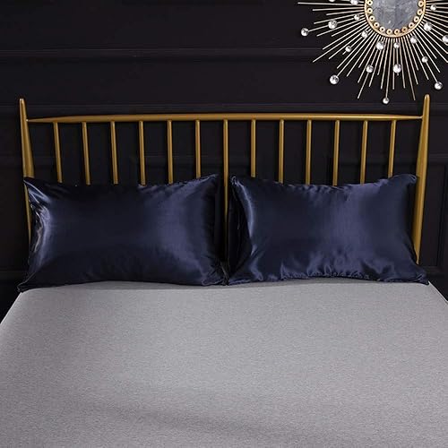 Miniatura 8 de Diydress - Juego de funda de edredón de satén de seda para cama de matrimonio de 3 piezas, con cierre oculto, suave, cómodo, hipoalergénico,