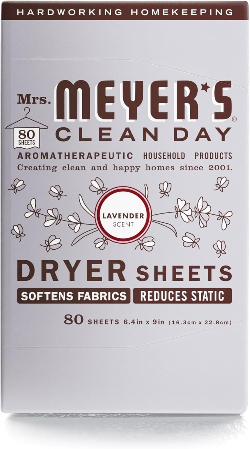 Mrs. Meyer's Clean Day Dryer Sheets - Lavender - 80 ct - 2 pk