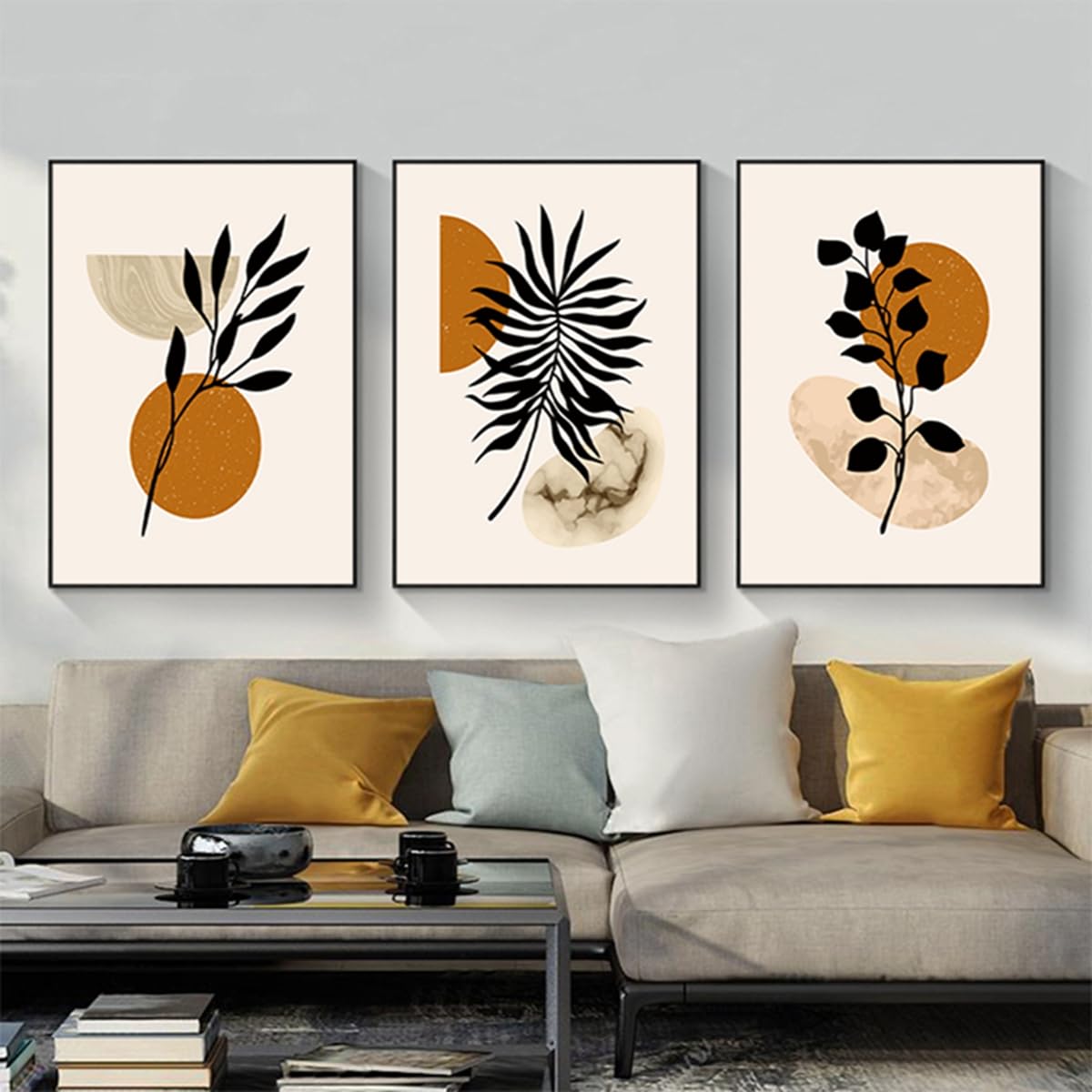HMDKHI Modern Bohemian Abstract Poster Wall Decoration, Beautiful Botanical Pictures Poster Wall Art - Image 4