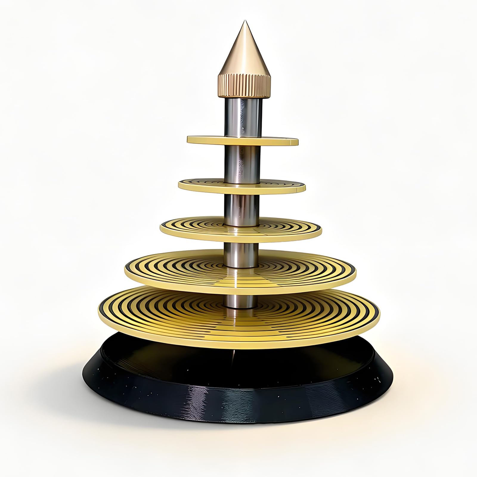 Oscilador de onda múltiple de disco con estructura de base de PLA 8