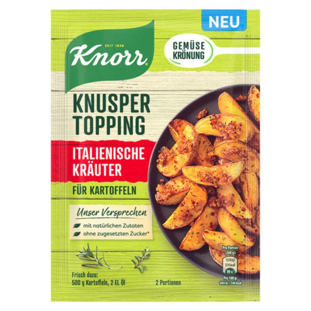 Knorr Knusper Topping Italienische Kräuter, 40g Amazon.de