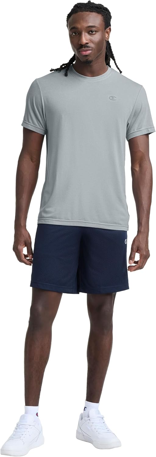 Champion Men's Performance Sport Crewneck Short Sleeve T-Shirt, Standard Fit, Lightweight, Breathable