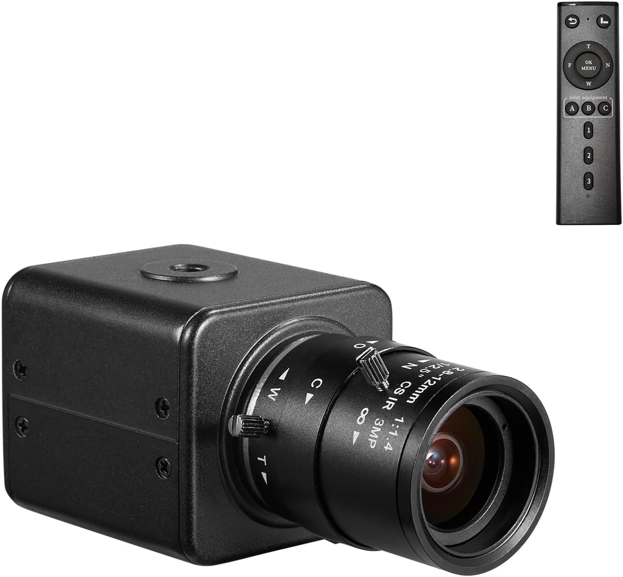 HDMI USB3.0 Dual Output HD YUY2 1080P 60fps Digital Security Camera, Industry Digital C-Mount with Manual 2.8-12mm Varifocal HD Lens, OSD Menu via Remote Controller
