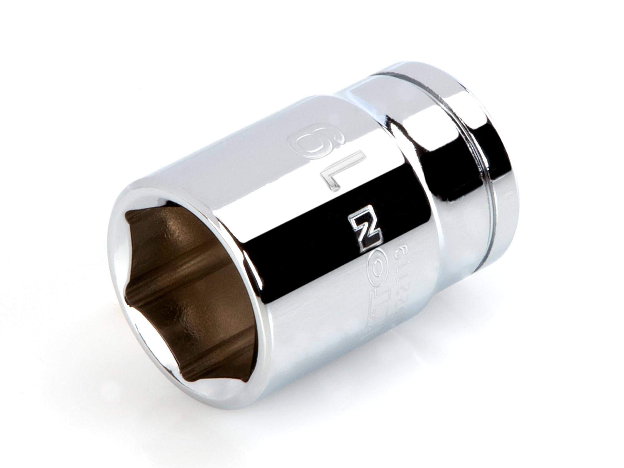 TEKTON 1/2 Inch Drive x 19 mm 6-Point Socket | SHD22119 | Shallow