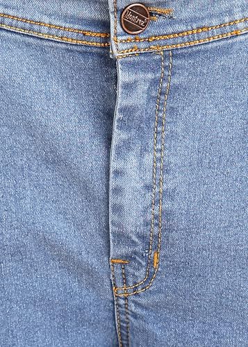 Image of MONTREZ Straight Fit Men Blue Mid Rise Jeans