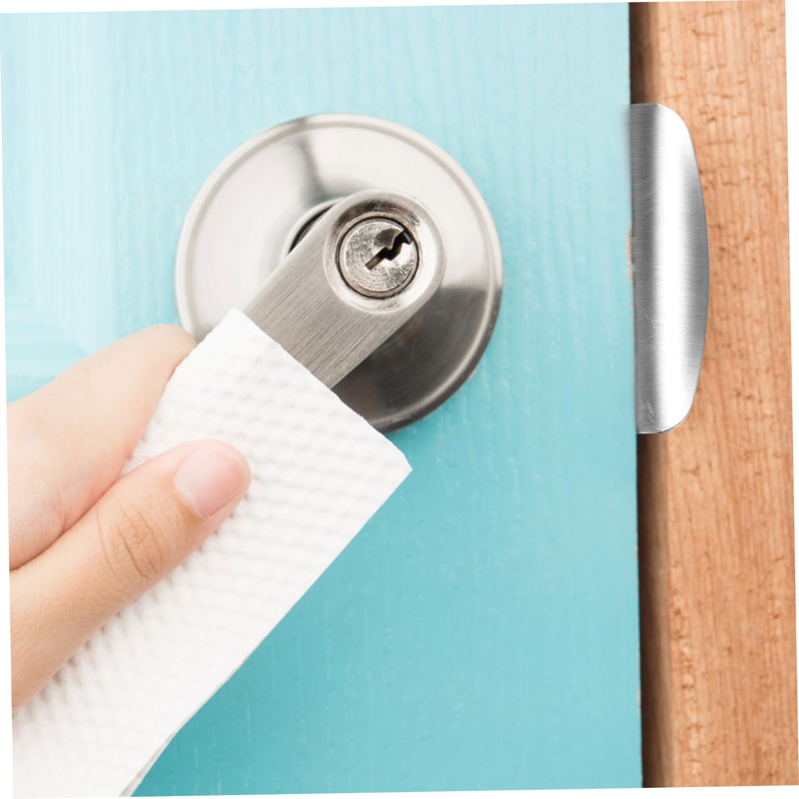 Operitacx 20 Ensembles Guide De Serrure De Porte Intérieur Loquet De Remplacement Plaque Pour Gâche De Pêne Dormant Assiettes Verrou Porte Renfort De Porte Acier Inoxydable Silver