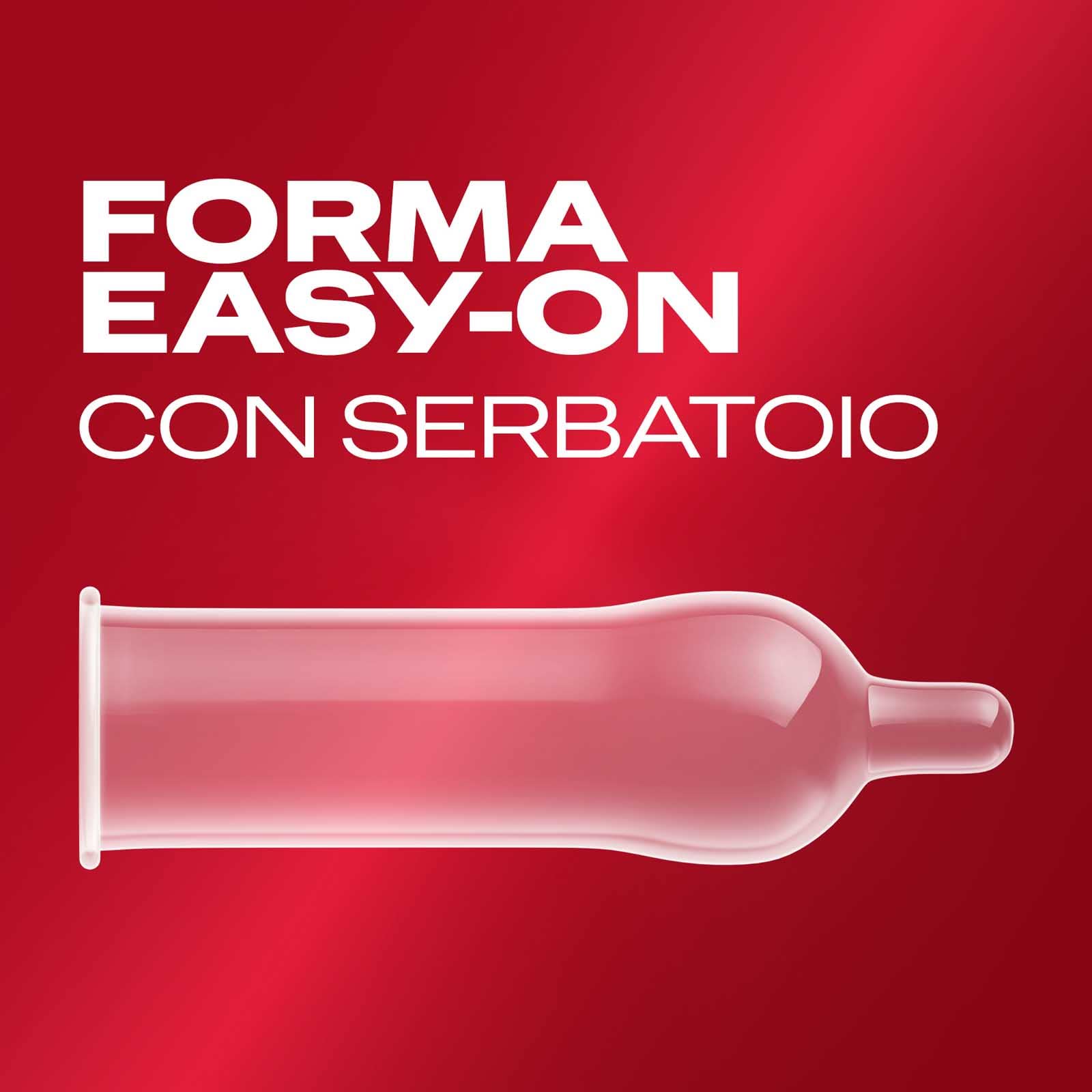 Durex Supersottile XL Preservativi Extra Large Uomo Lattice di Gomma Naturale Trasparenti Lubrificati Forma Easy-On con Serbatoio Vestibilità Ampia Spessore Sottile - 4 Confezioni da 10 Profilattici