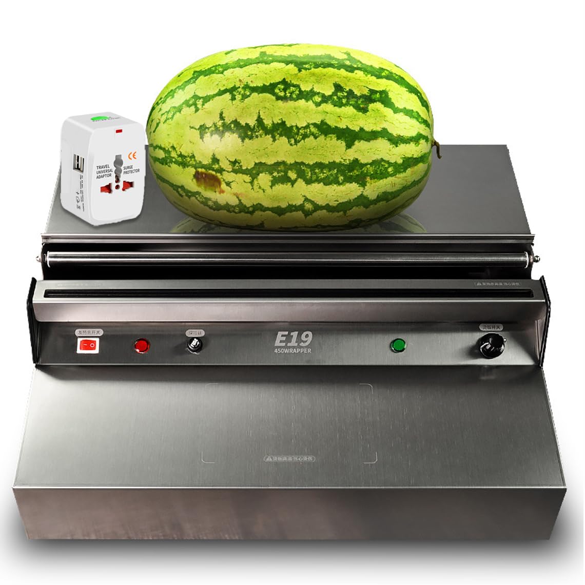 Machine manuelle d'emballage de film alimentaire 48cm 350W inox
