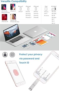 IDISKK MFi Certified 64GB Photo-Stick-for-iPhone-Storage iPhone-Memory iPhone USB for Photos iPhone USB Flash Drive Memory for iPad External iPhone Storage iPhone Thumb Drive for iPad Photo Stick