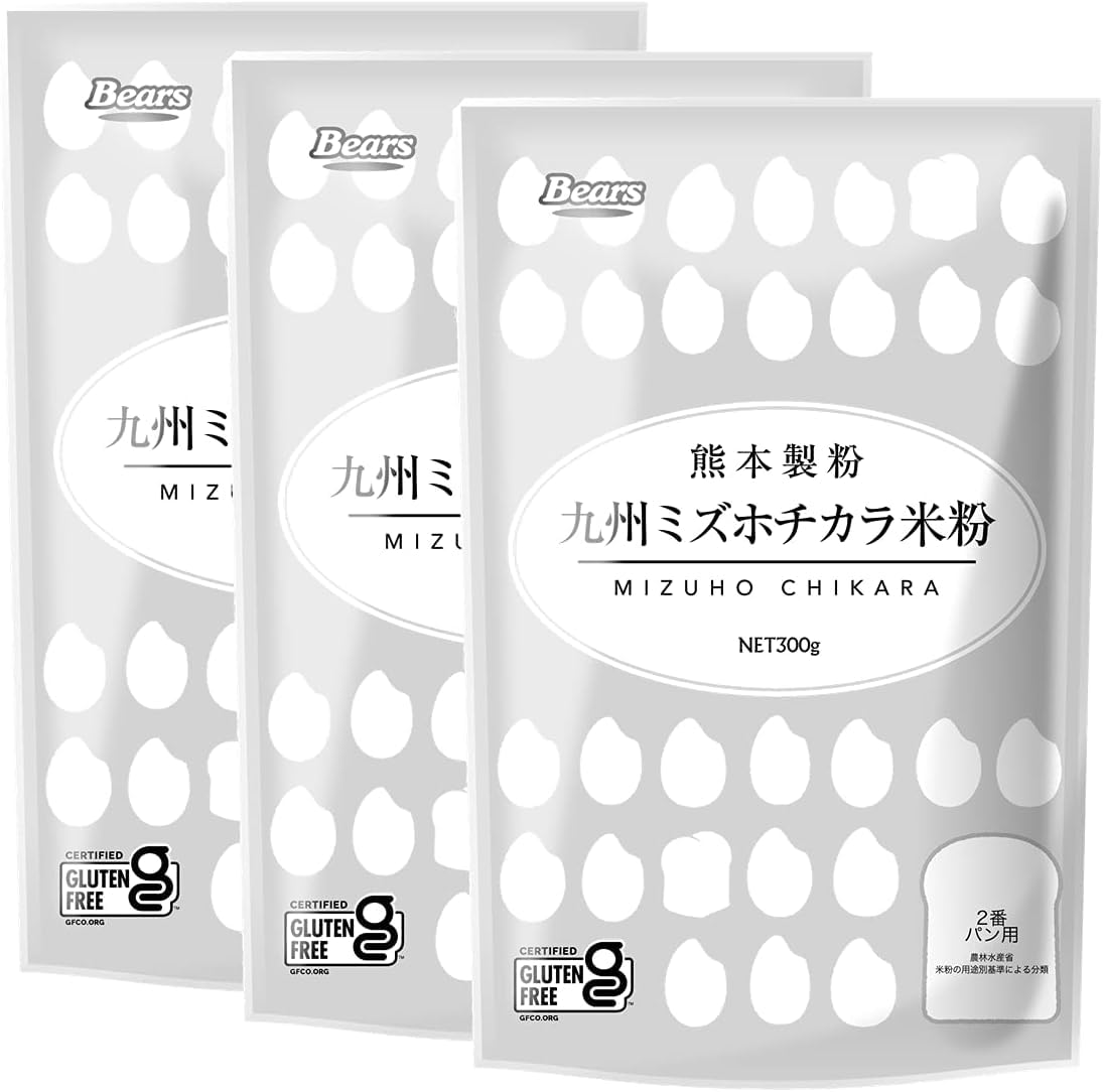 熊本製粉 九州 ミズホチカラ パン用 米粉 300g グルテンフリー 九州産 ミ…