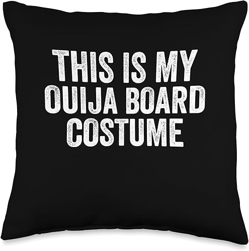 This My Ouija Board Costume, Halloween Costume This My Ouija Board, Lazy Halloween Costume Tarot Throw Pillow, 16x16, Multicolor