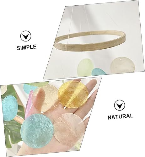 Miniatura 7 de Campana de viento para decoración de exteriores e interiores, anillo colgante, campanilla de viento creativa para jardín, patio y decoración del