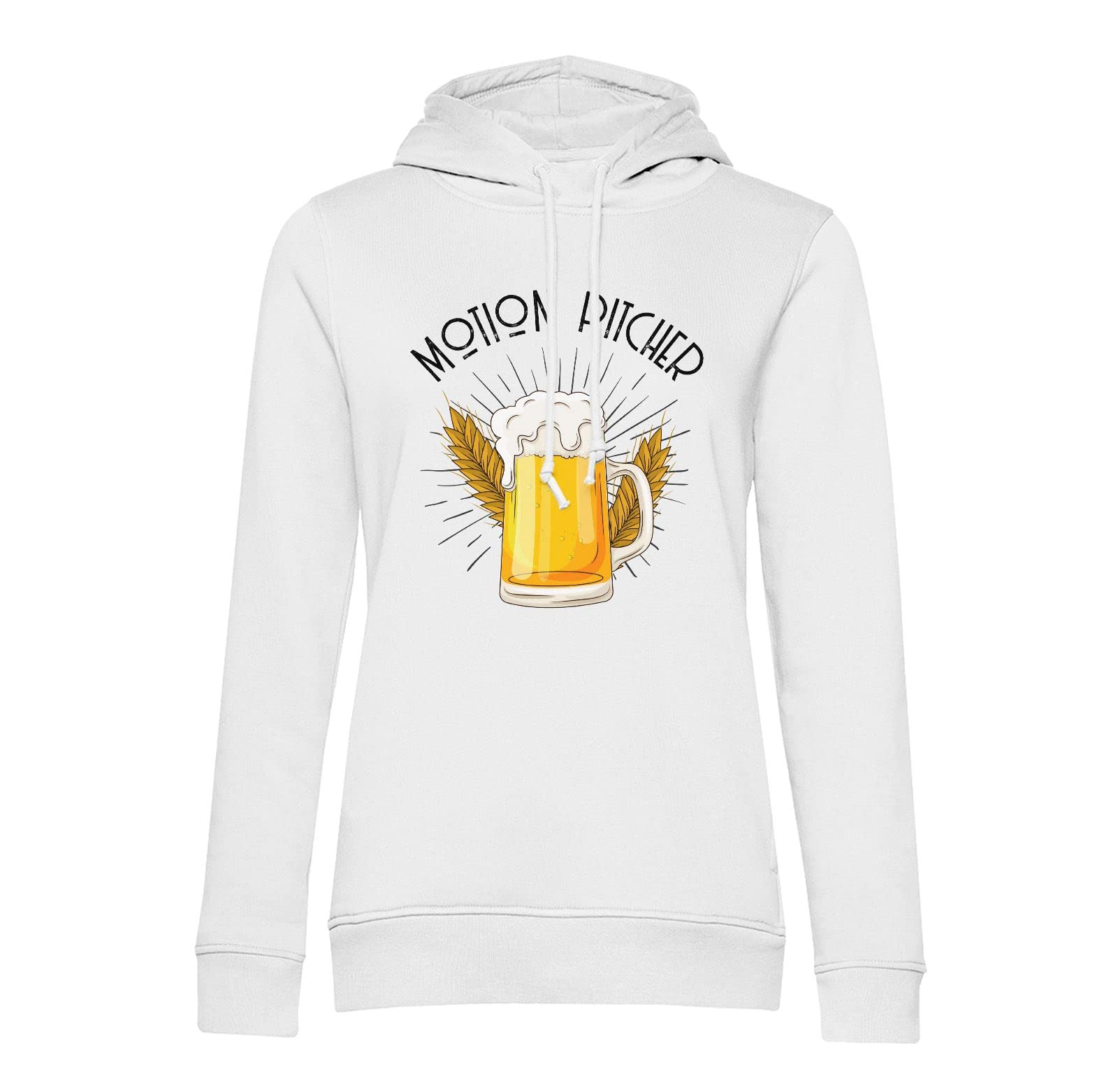 Sweat à capuche beer cinema imprimé coton pour look urbain