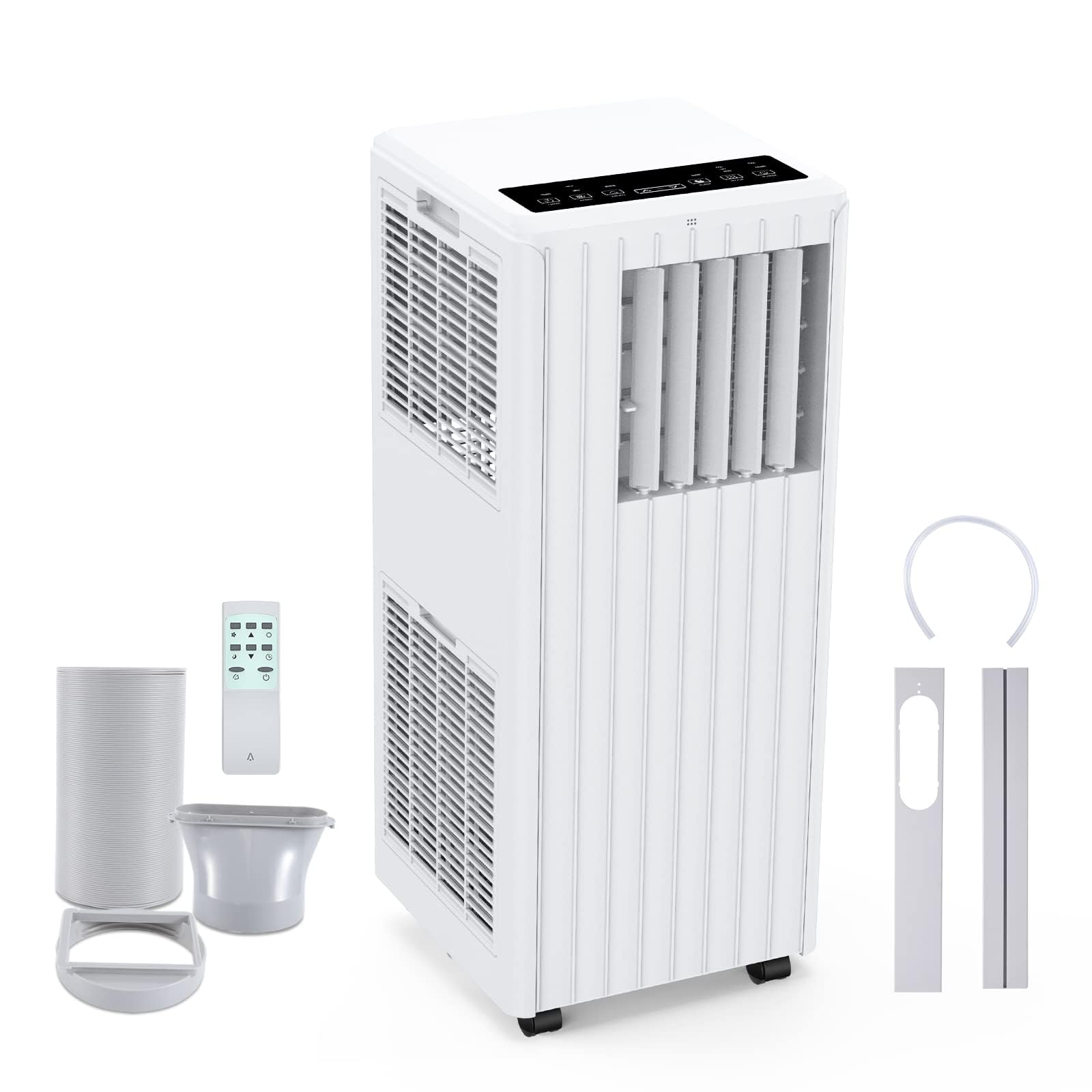 7,000 BTU Portable Air Conditioner | 3-in-1 Air Conditioning Unit with 36L/Day Dehumidifier & Fan | Quiet Portable Air Con with Remote Control, 24H Timer & Sleep Mode for Rooms up to 20m² (215 sq.ft)