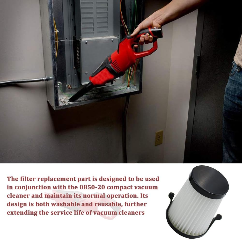 Filtro Milwaukee 49-90-1953 Hepa Aspirapolvere 8960-20 Filtro Ricambio Milwaukee 49-90-1953 - HEPA 99.97% - Per Aspirapolvere 8960-20 Filtro Aspirapolvere 8960-20 - Foto 3