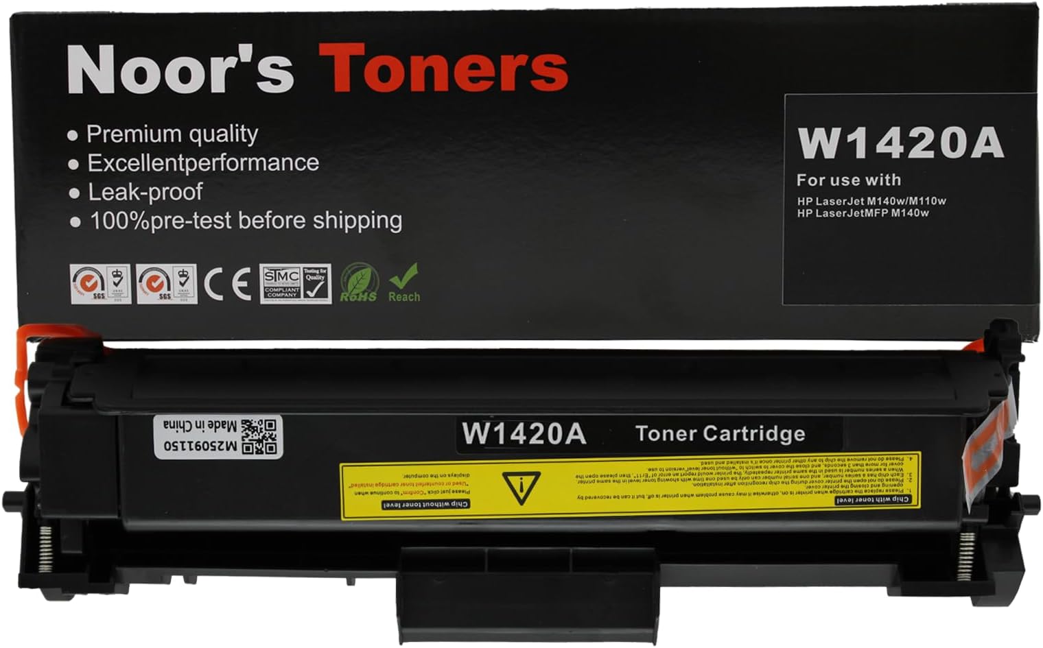 Noor’s Toners 142A W1420A Black Toner Cartridge Compatible with HP LaserJet M110W MFP M139w M140W M142W Printer