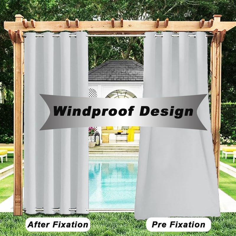 Tenda parasole per esterni, resistente alle intemperie, con occhielli in alto e inferiore, impermeabile, protezione dal vento, per gazebo, 1 pezzo, bianco, larghezza 183 x altezza 183 cm