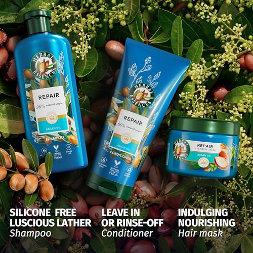 Herbal Essences Argan Oil Repair Hair Mask 500ml to Intensely Nourish Damaged Hair - Image 4