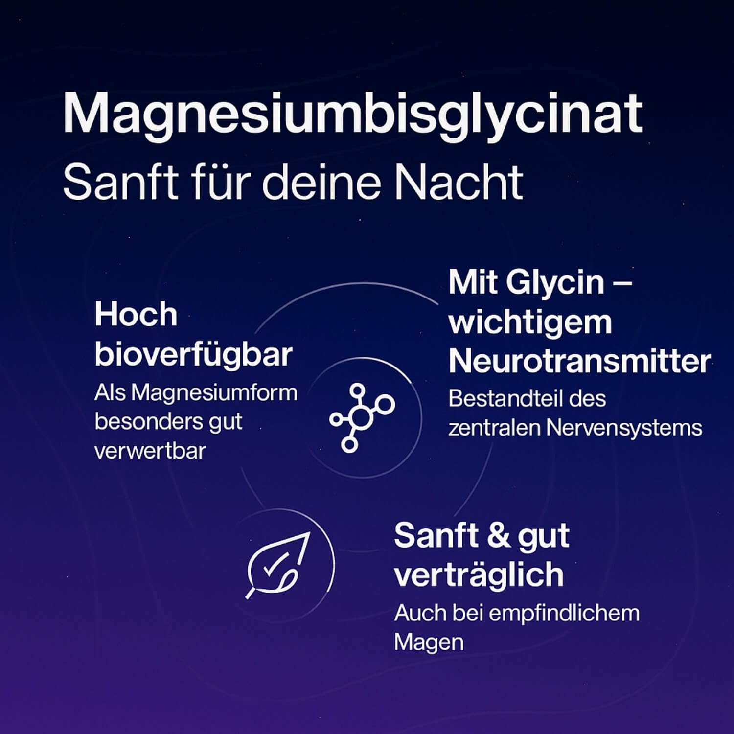 NACHTMAGIE® Kapseln für deine Abendroutine - mit Magnesiumglycinat, Magnesiumtaurat und L-Tryptophan - Hormonfrei: Sicher zur Langszeitaufnahme (200 Kapseln)