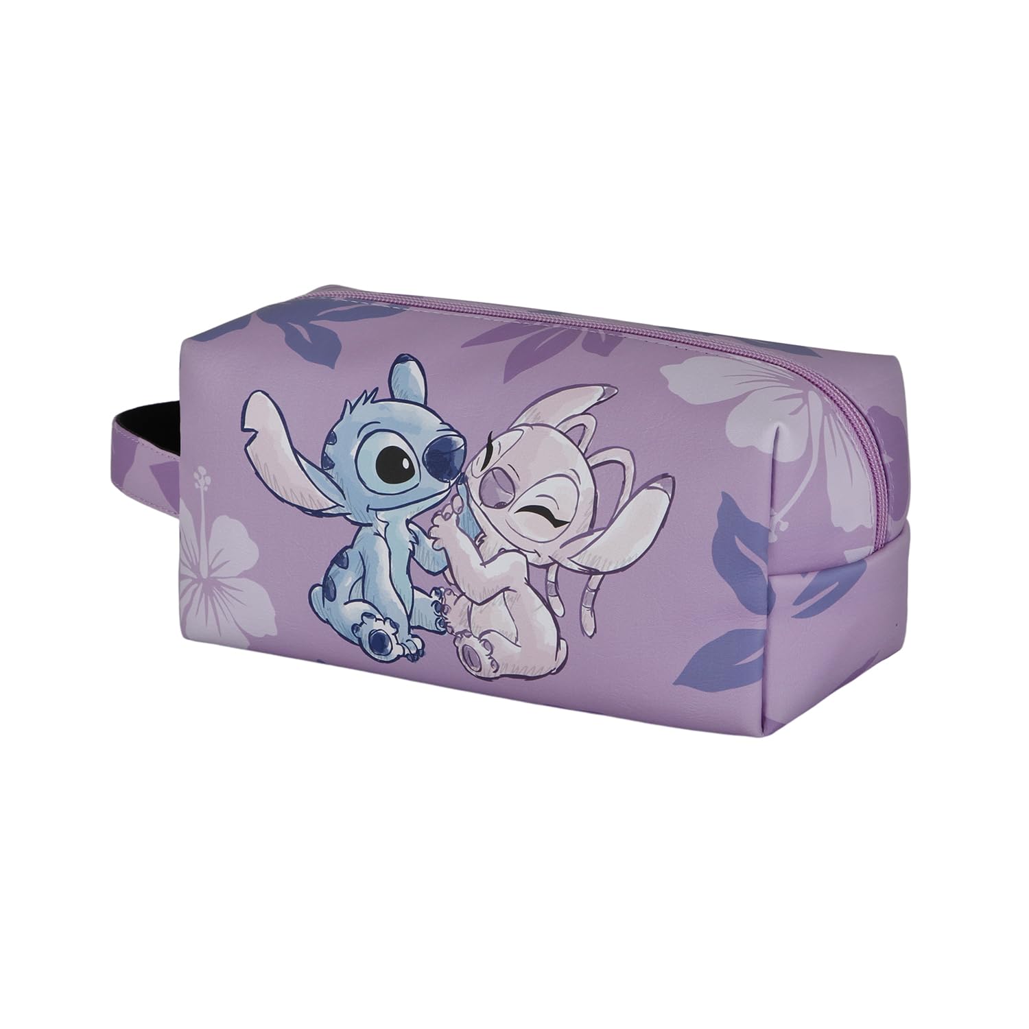 Lilo and Stitch Stitch & Angel-Brick Plus Travel Toiletry Bag, Pink, 25 x 12 cm