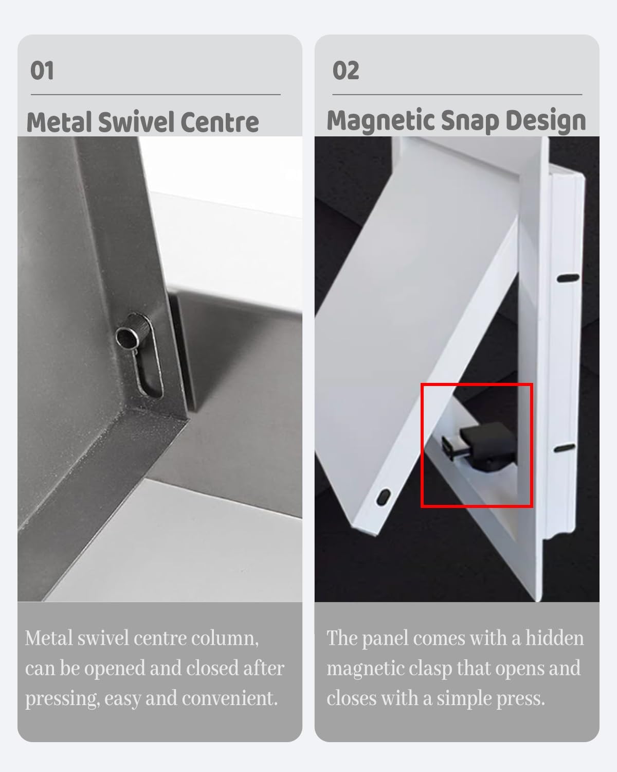Panel de acceso para paneles de yeso, cubierta decorativa para agujeros de pared, ideal para cocinas al aire libre y acceso a fontanería, fácil instalación, perfecto para renovación del hogar