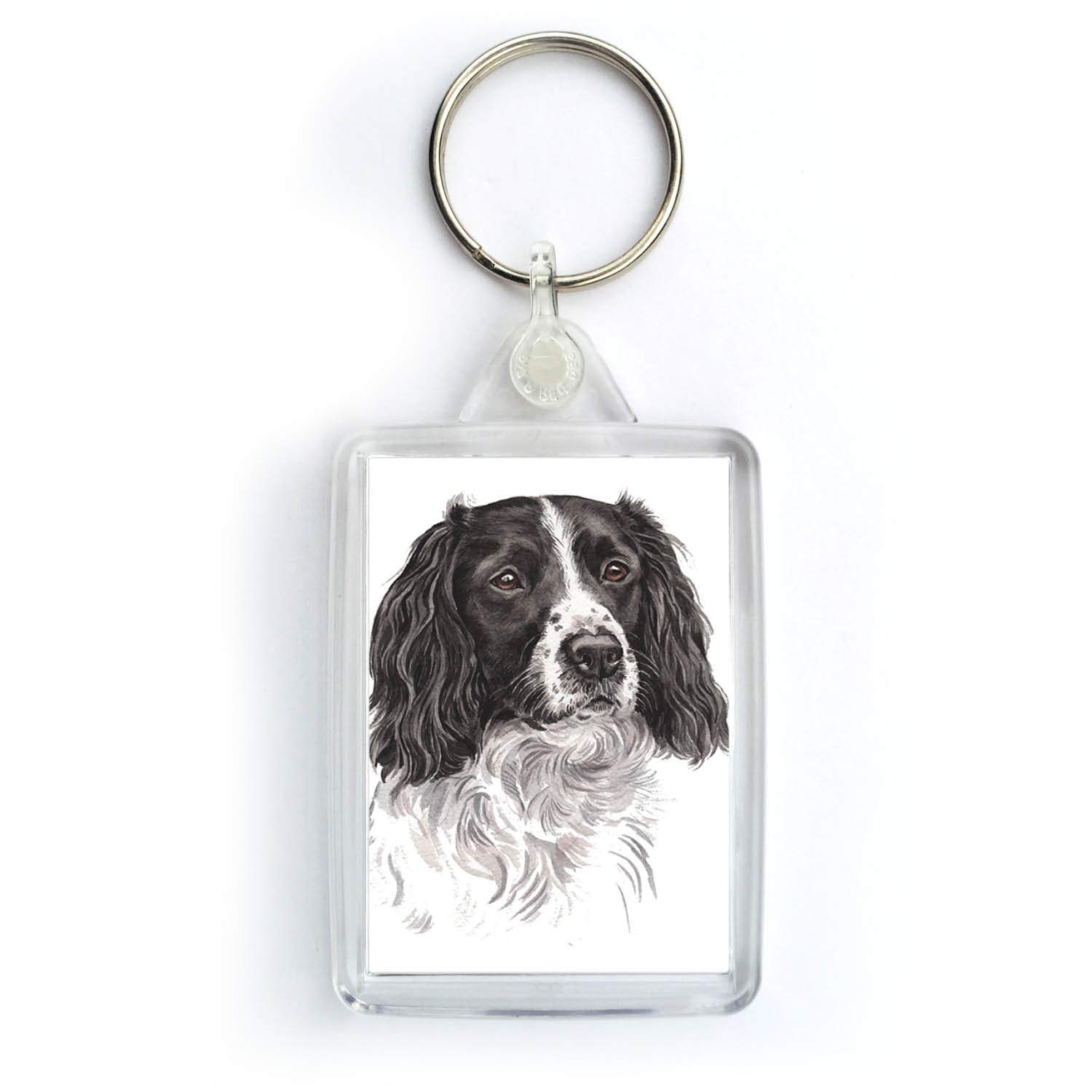 Waggydogz Multicoloured Springer Spaniel Dog Keyring (Krg-177)