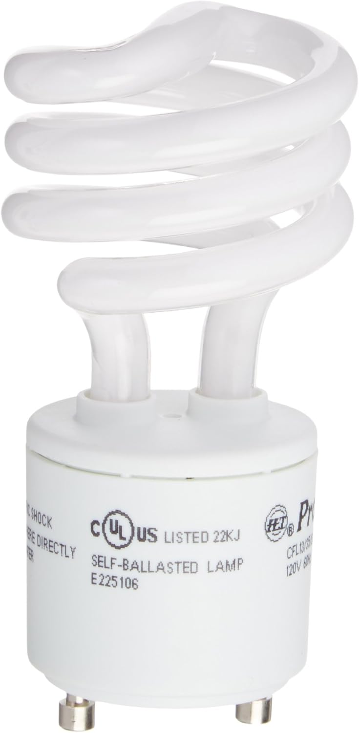 CFL13/35/GU24 46525 13W T2 Spiral 3500K Gu24 Fluorescent Tube Light Bulb
