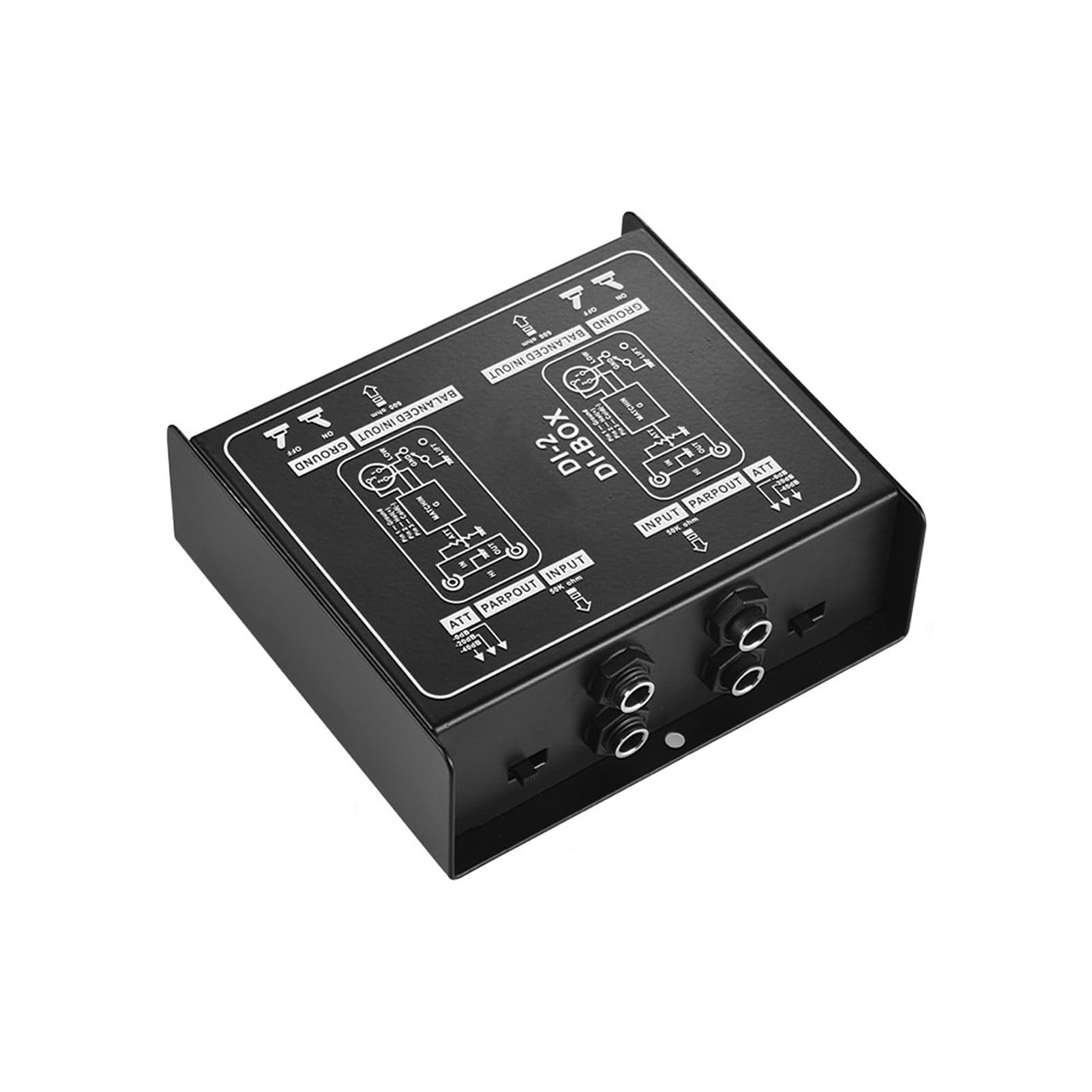 Mingzhe Passive DI Box for Guitar and Bass with Noise Reduction for