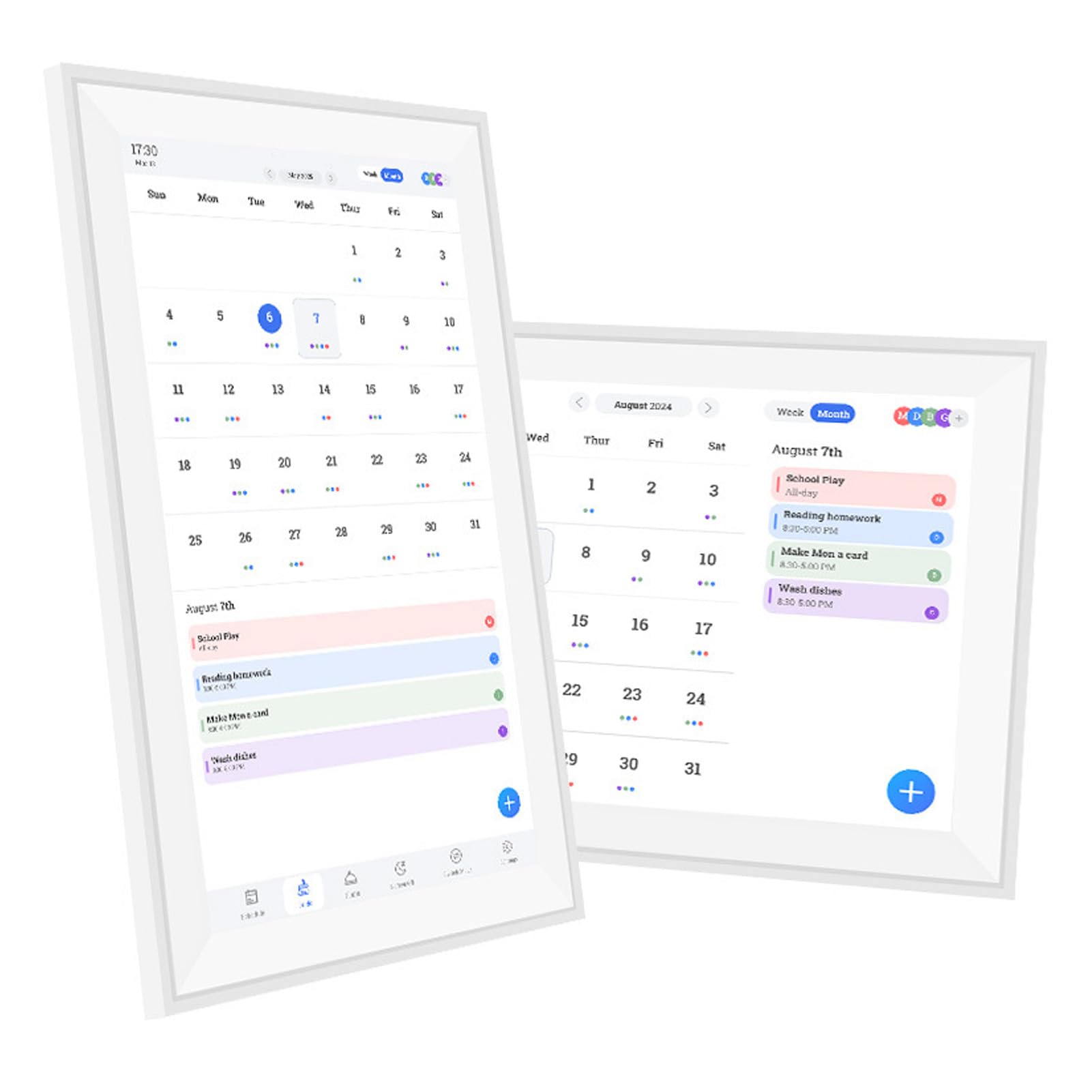Goshyda 15.6 In Wall Planer Digitaler Kalender -Chore -Diagramm, Smart Touchscreen Interactive Display für Familienpläne, Elektronische WLAN -Fotorahmen (EU-Stecker (100-240 V))