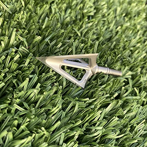 Yixinhong 6-Pack Stainless Steel Fixed Blade Broadheads 100 Grain 1-1/8 Inch Cut Premium Solid Arrow Tip For Archery Hunting For Crossbow And Compound Bow thumb #2