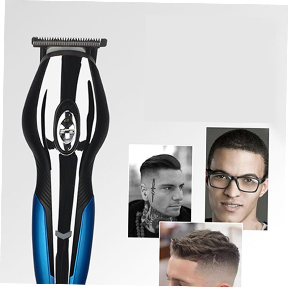 Set Rasoio Elettrico Uomo Multifunzione USB Ricaricabile, Kit Cura Viso con Epilatore Peli Naso e Pinzette, Design Portatile per Toelettatura da Viaggio