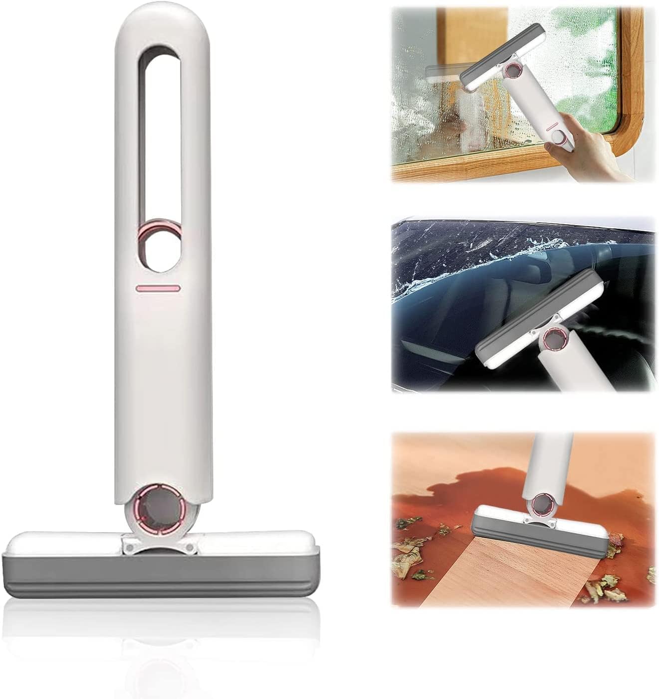 Mini Mop for Kitchen with Sponge Portable Mini Mop Self Squeeze Strong Absorbent Magic Wiper for Kitchen Small Wet & Dry Use for Bathroom Wall Glass Car Table Home