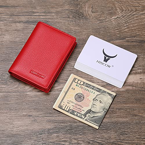 Image of HISCOW Business Card Holder with Large Compartment - Full Grain Leather