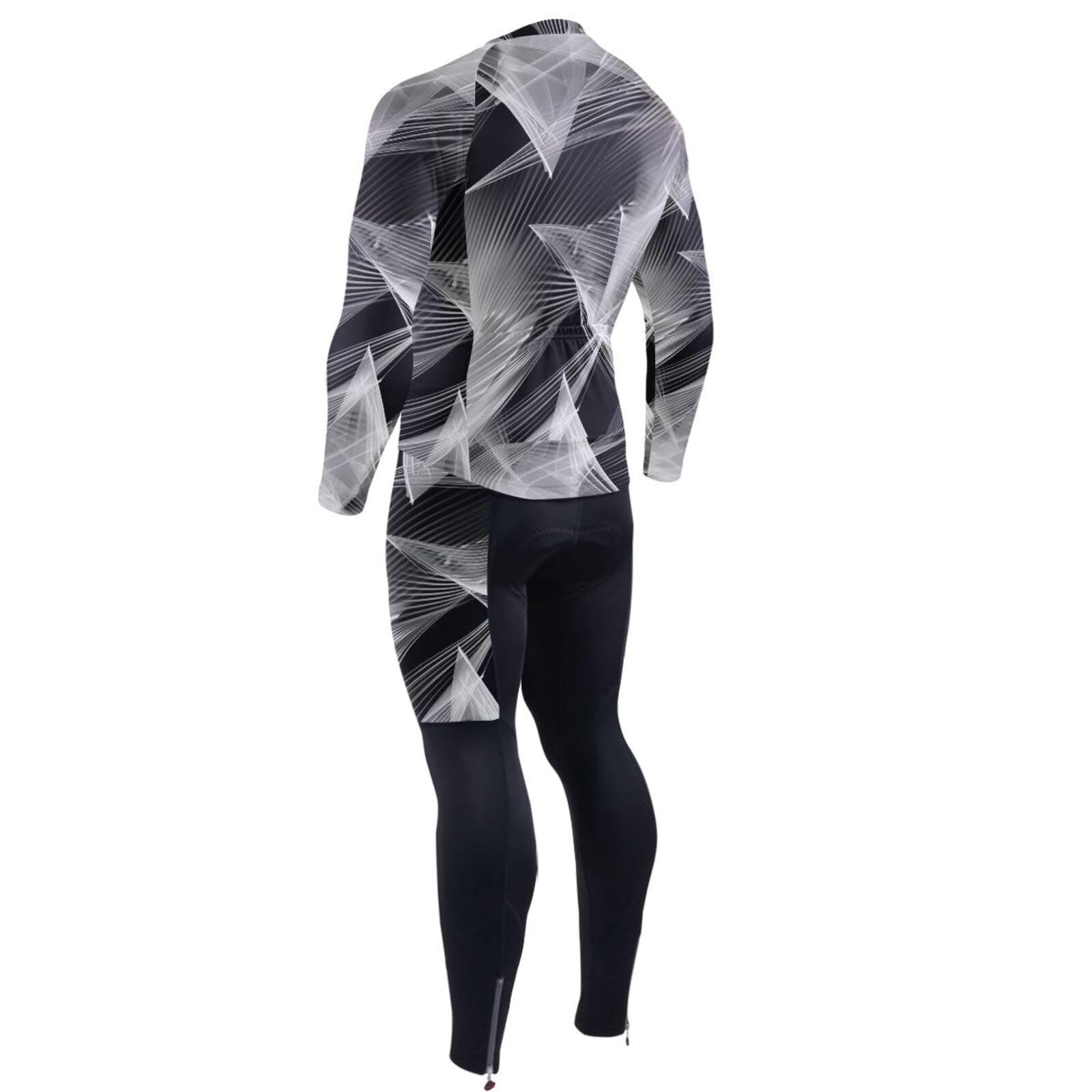 Herren Radtrikot mit Taschen, Windbreaker, Trägerhose, 3D-gepolstert