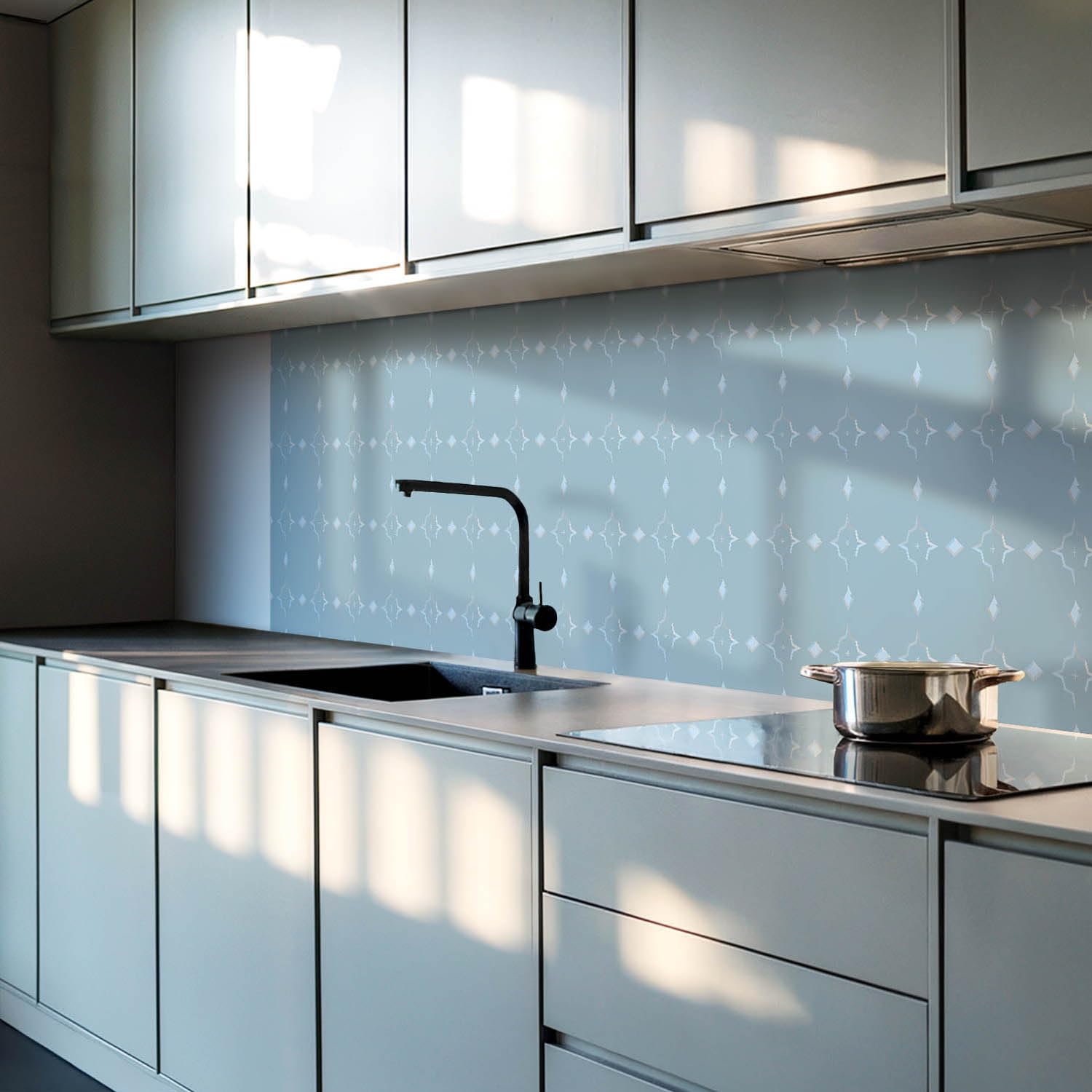 Pannelli in Vinile 120x60 cm Cucina Autoadesivo Fondo Protettivo Facile da Pulire Design Durevole Aspetto Moderno Impermeabile Paraspruzzi - Motivo geometrico a rombi