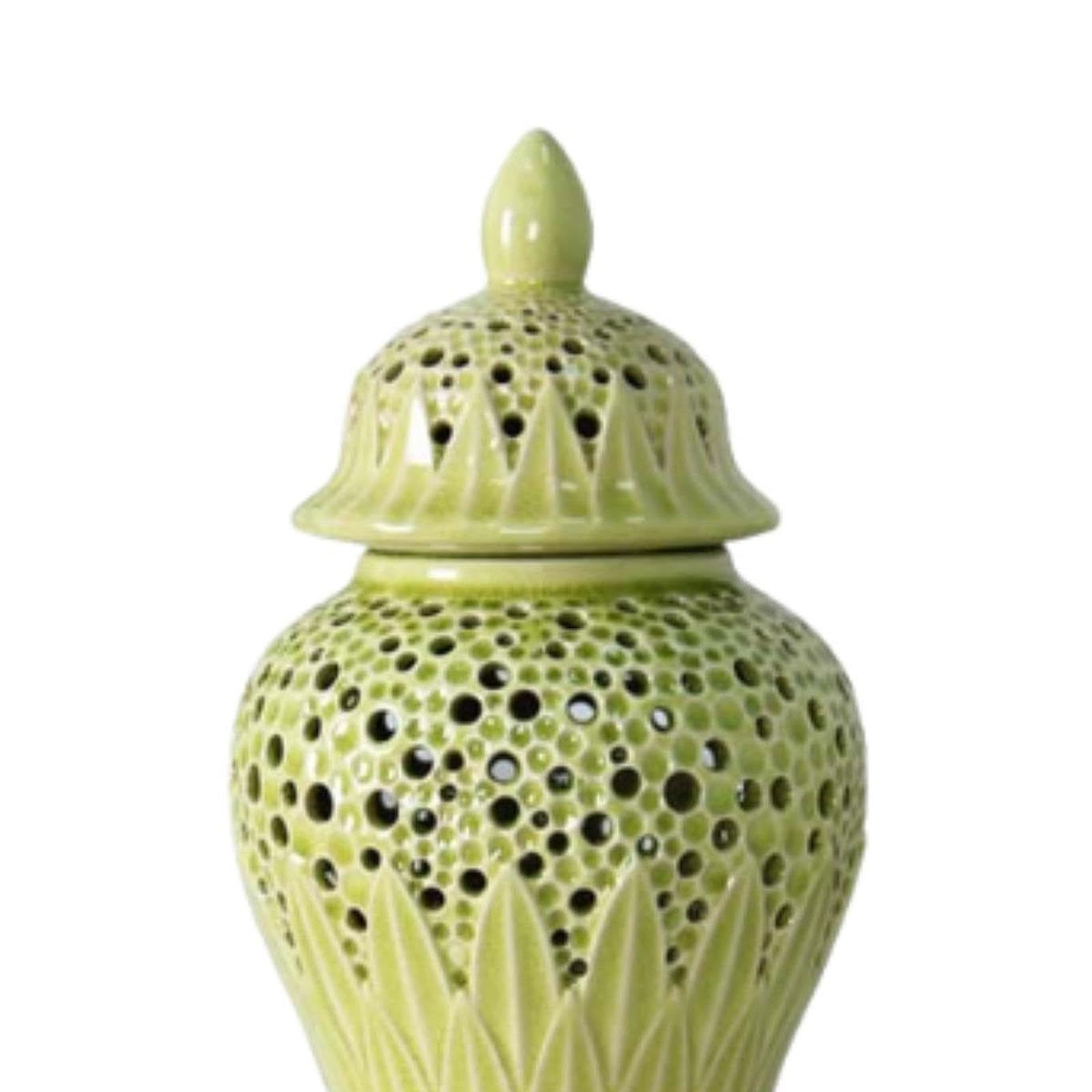 Vaso Ginger Jar In Ceramica Per Decorazione | stile classico, per fiori secchi, oggetto regalo