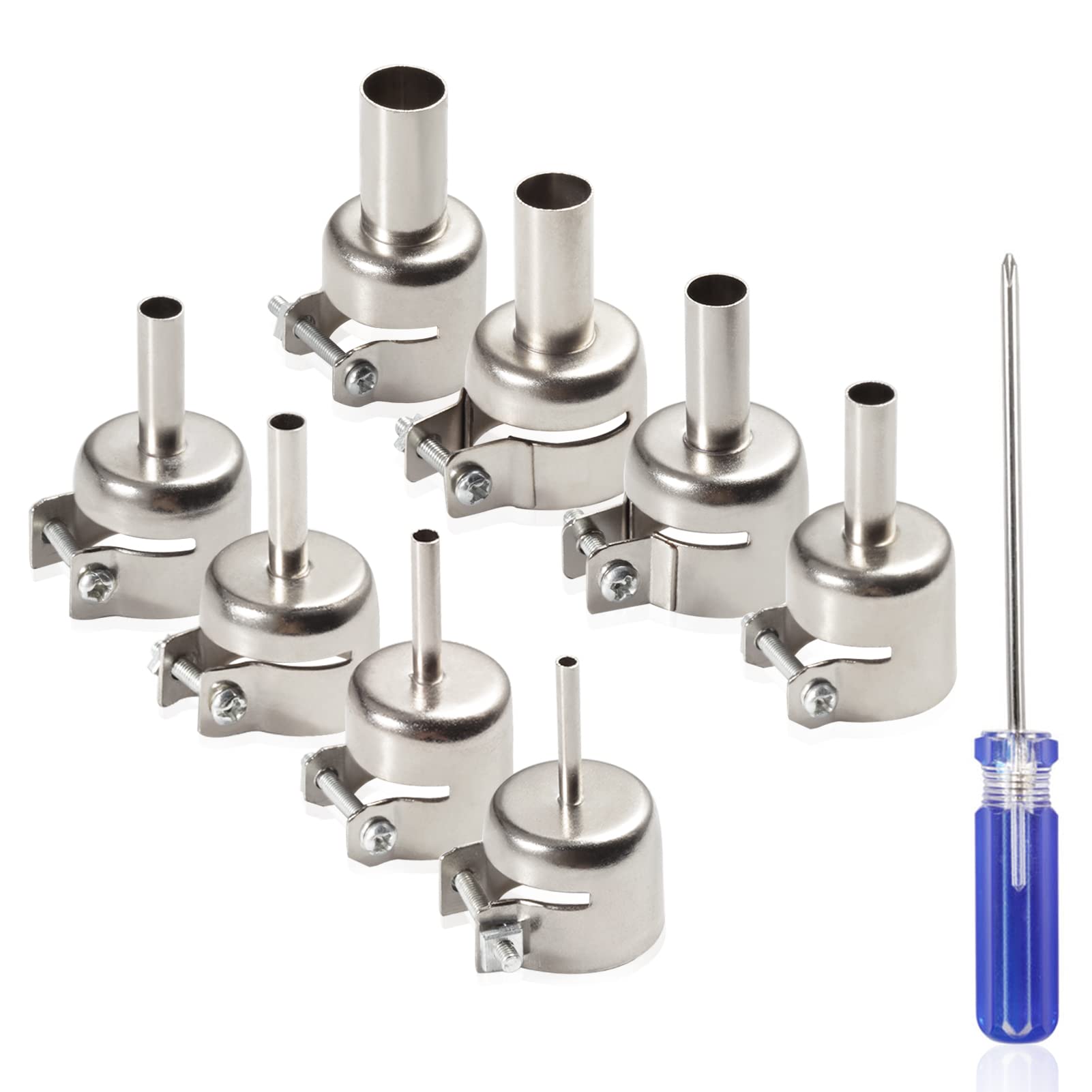 SPEEDWOX 8 Pcs Heat Gun Nozzles Kit Replacement Kits for 850 Series Hot Air Soldering Station Air Pump