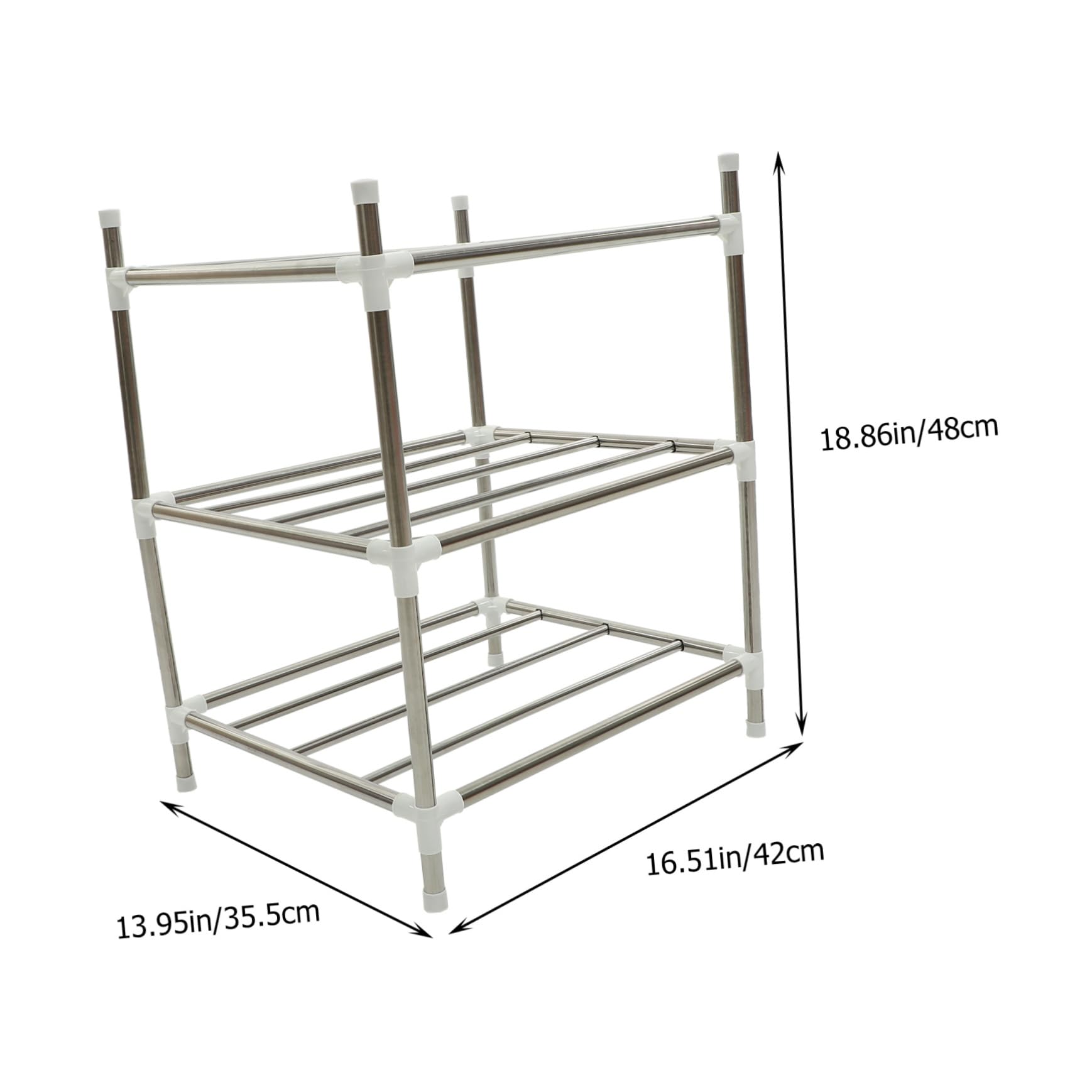 ERINGOGO Wear Resistant Multi Pot Rack Organizer Kitchen Storage for Pots and Pans Space Saving Design for Clean Countertops Home Accessory