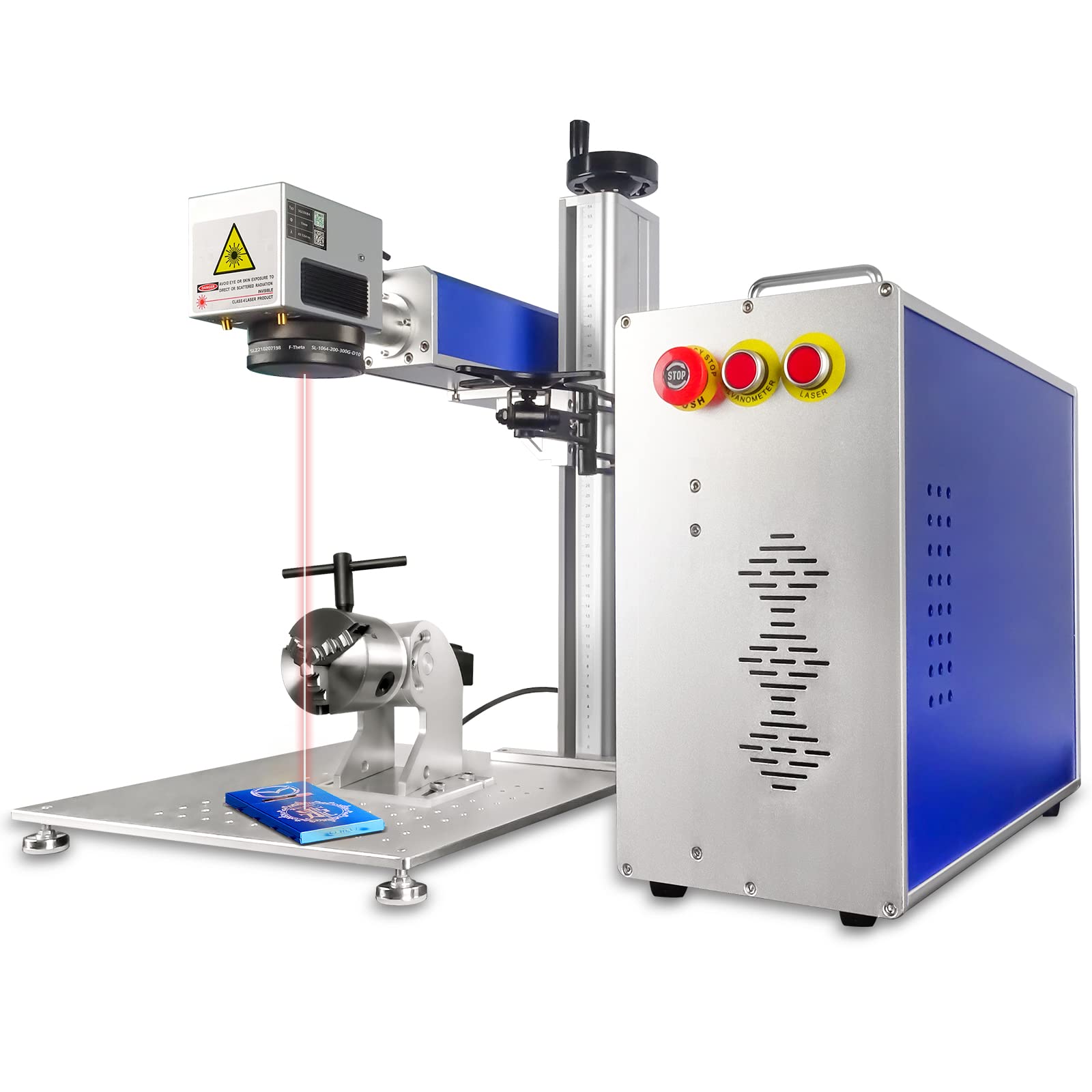 PrtnrTek 50w JPT Fiber Laser Engraver Marking Cutting Engraving Machine With Working Area 175mm ×175