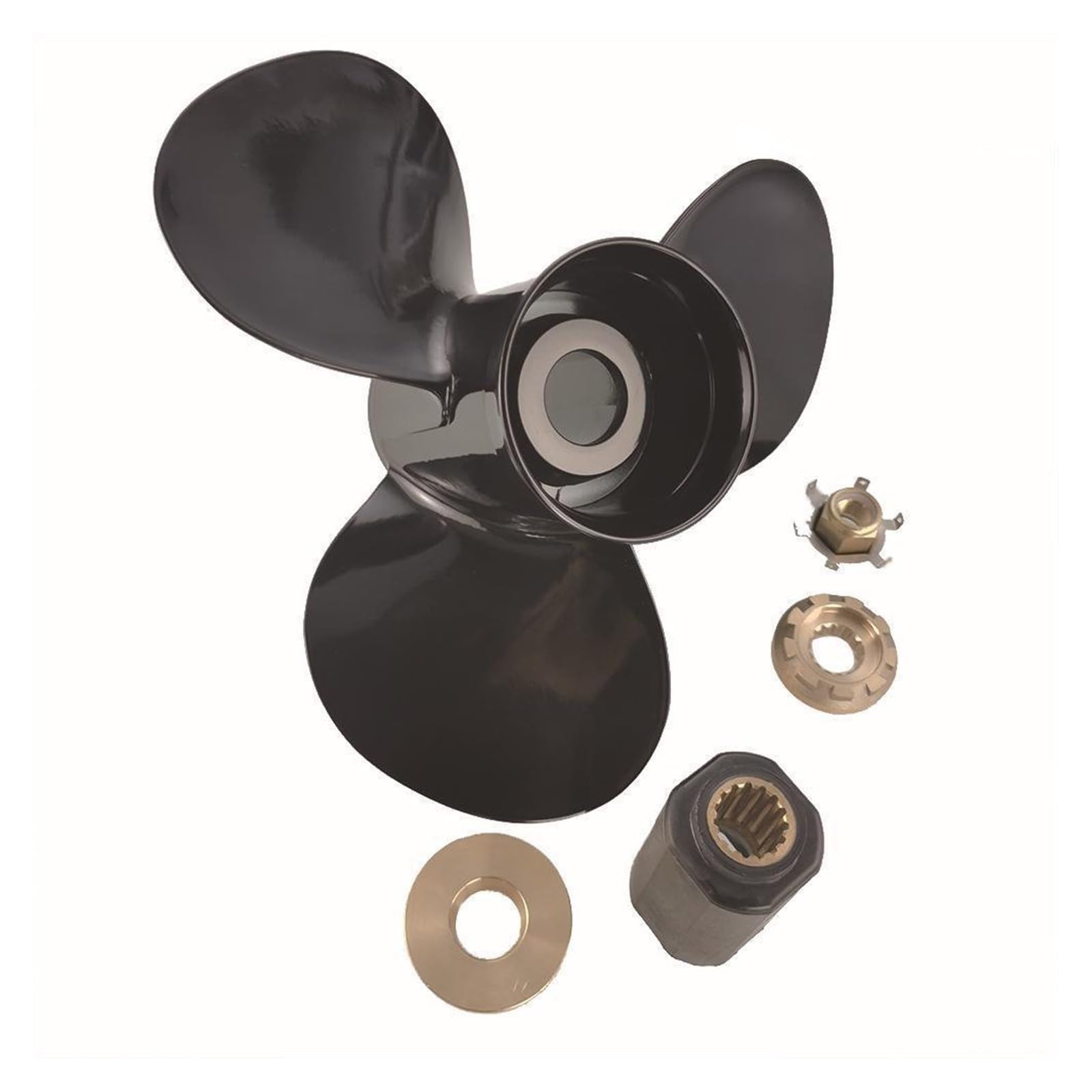 Elica fuoribordo Marina in Lega di Alluminio Semi-Solida, Fusione a Compressione, Compatibile con Motori Me&rc&ur&y da 40-140 CV Potenza Kit Elica Fuoribordo