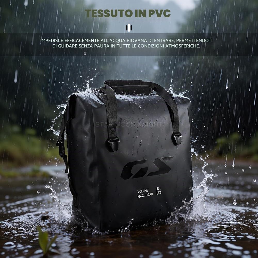 R 1300GSA PVC Borse esterne per bagagli per BMW R 1300 GS Adventure Borsa interna impermeabile Borsa per attrezzi da viaggio 37L 2025 2026 (Custodia laterale)