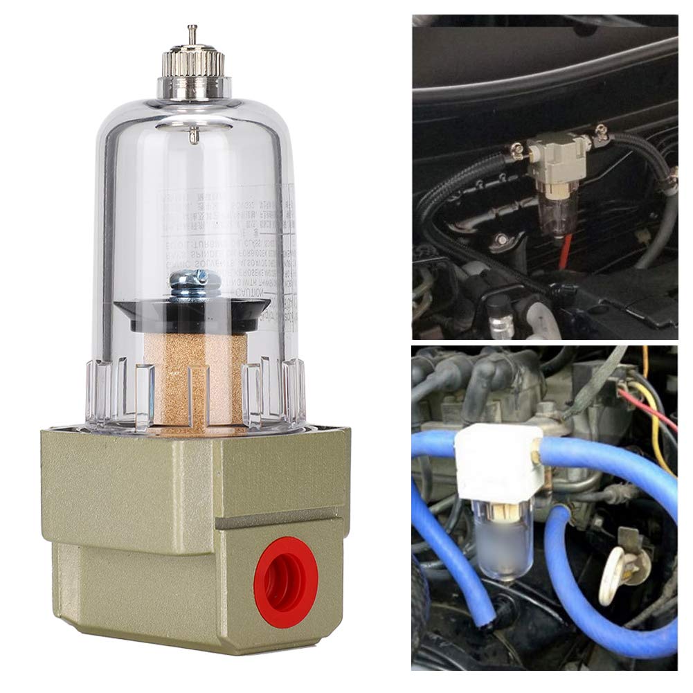 Séparateur D'Huile Moteur Universel Oil Catch Can, Réservoir Huile Avec Filtre À Air, Compatible With Voiture, Accessoire Moteur PVC Catch Can