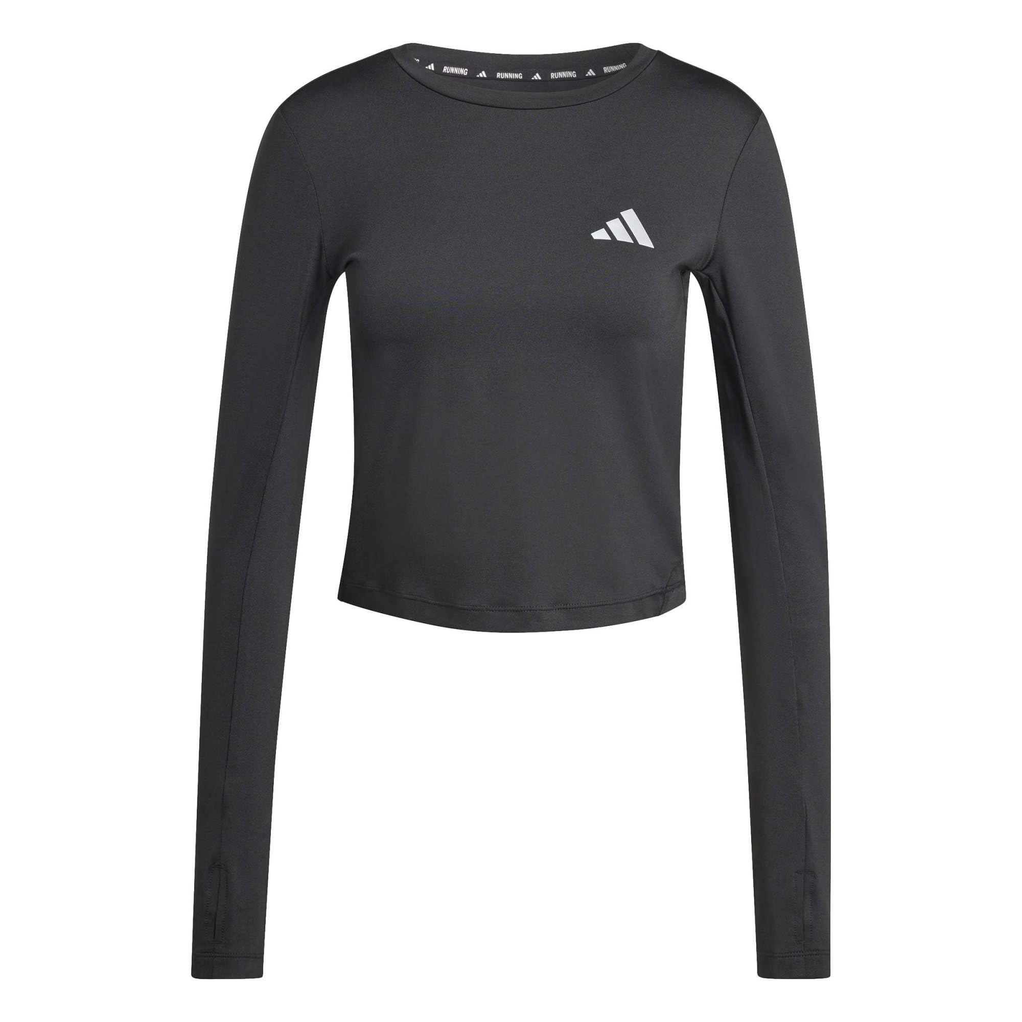 adidas Women's Adi365 Running Essentials Long Sleeve Shirt, Black, S