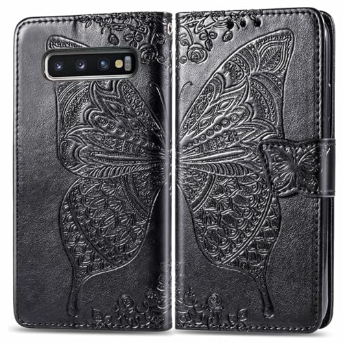 Étui portefeuille Google Pixel 9 Pro XL noir avec rabat rabattable et protection anti-choc